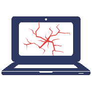 laptop service centre cracked screen, damage screen, broken screen repairs